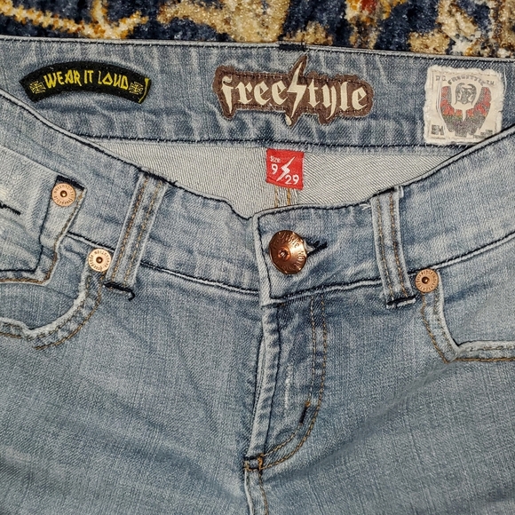 Freestyle Boot Cut Whisker Wash Jeans - Picture 11 of 11